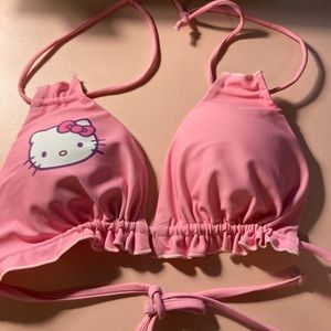 Hello kitty swimsuit pink Sanrio Two piece Women’s Large